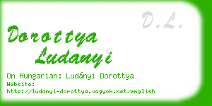 dorottya ludanyi business card